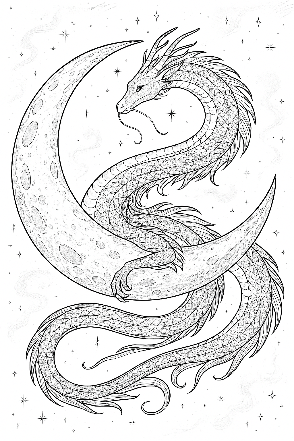 Celestial Dragons of the Night Sky