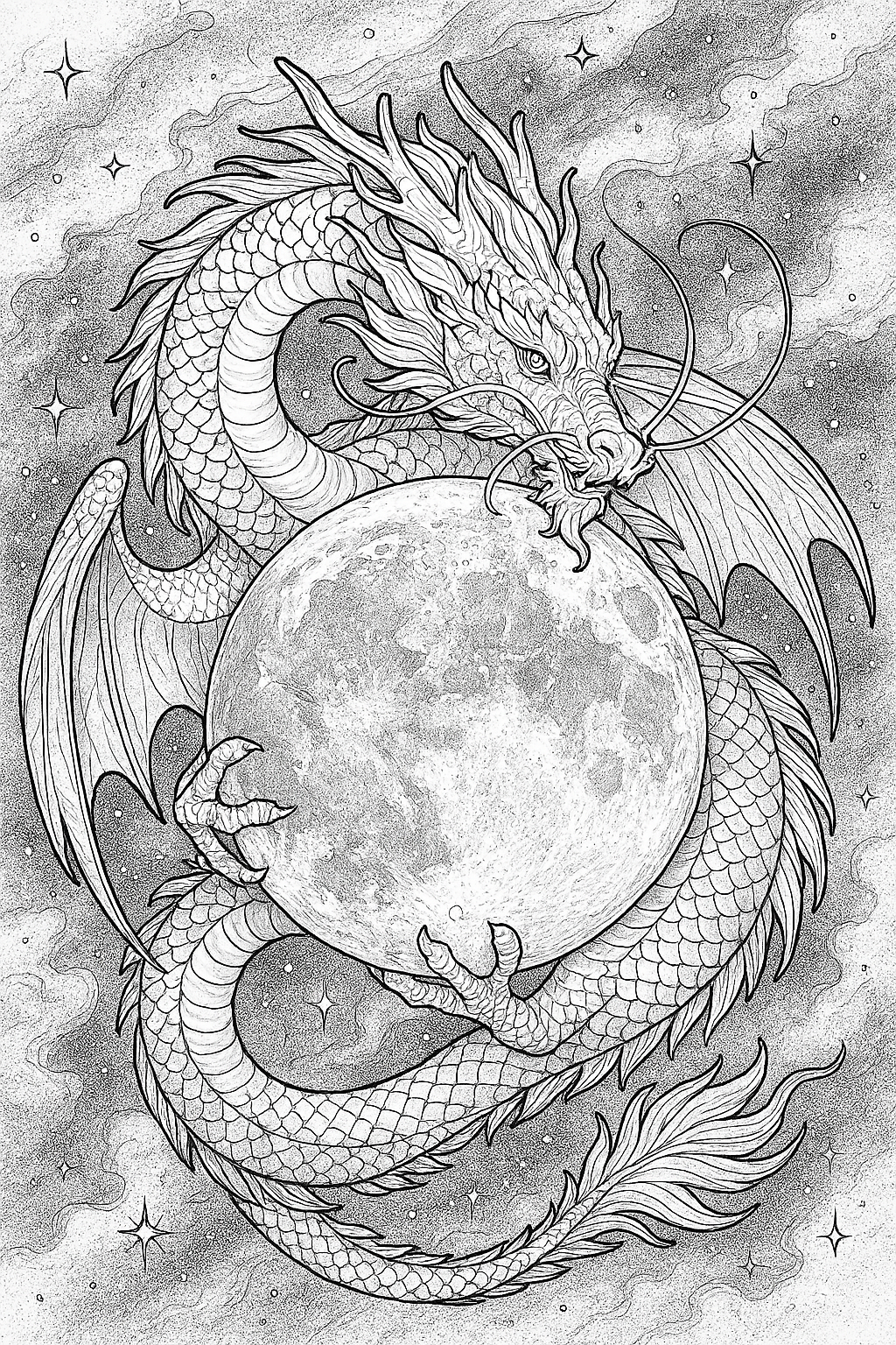 Celestial Dragons of the Night Sky