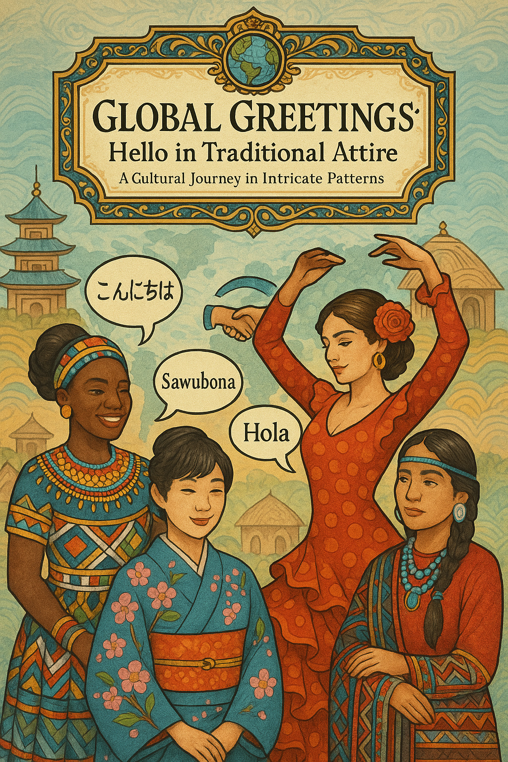 Global Greetings: Hello in Traditional Attire